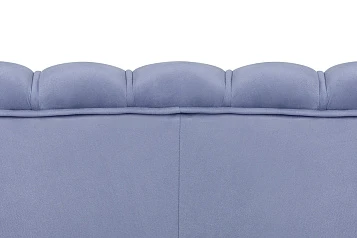 купить Диван ракушка для гостиниц Pearl Triple Blue на черных ножках в Краснодаре