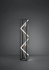 купить красивые 390419 Светод торшер с рег-кой цветовой темп-ры PENELA, 23W(LED) ,2700-6500K, 2300lm, алюминий, сталь, черный, золотой в интернет-магазине в Краснодаре