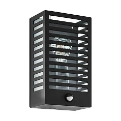 купить стильные 900137 Уличный настенный светильник ALAMONTE 3, E27, 1X60W, IP44, L170, H295, A100, алюминий, сталь, черный в интернет-магазине в Краснодаре