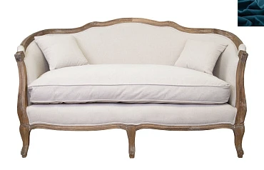 Диван ампир Darcy 2 цвет синий в Краснодаре