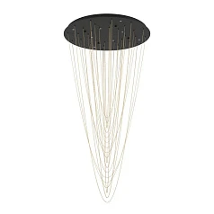 купить красивые 390355 Люстра диммируемая TREPUCO, 8X5,4W (LED), 3000K, 4080lm, ?780, сталь, черный/сталь, латунь в Краснодаре