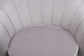 Низкое кресло ракушка Pearl Grey в Краснодаре