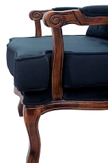 купить Полукресло в стиле модерн Nitro Button черное в Краснодаре