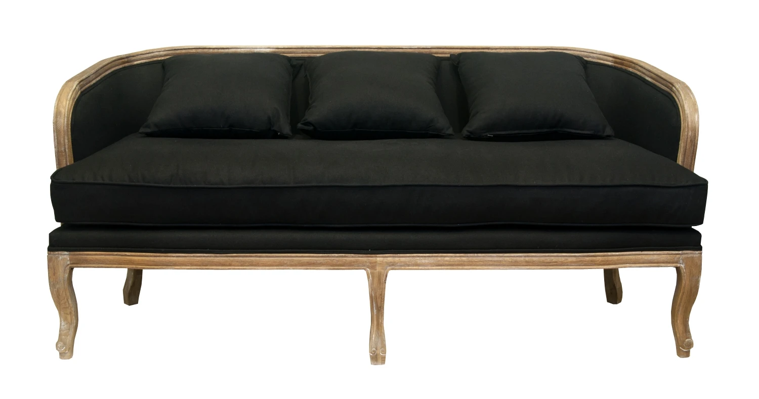 красивый Диван ретро Nora черный на заказ в Краснодаре