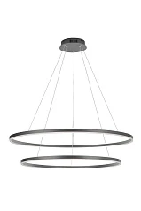 Люстра Orblaze 2 rings 800 black в интерьере в Краснодаре