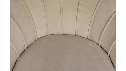 Кресло с пуфом ракушка Pearl Taupe в Краснодаре
