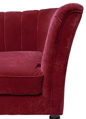 Прямой двухместный диван Dalena Vine красный в интернет-магазине в Краснодаре