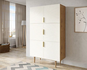 купить красивый Большой комод с шестью дверками "Line" LN04/GR1/beige в Краснодаре