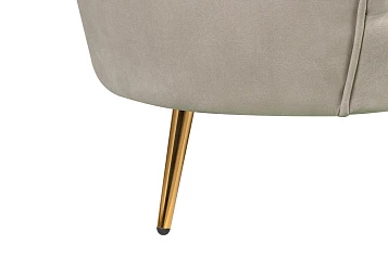 Дизайнерский двухместный диван Pearl Double Taupe в интерьере в Краснодаре