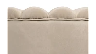Низкое кресло ракушка Pearl Taupe на черных ножках в интернет-магазине в Краснодаре