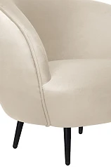заказать Мягкое кресло Small Benee Beige на черных ножках в Краснодаре