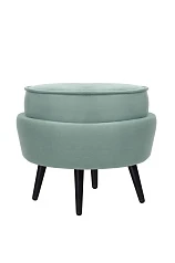 купить Пуф Pearl Adorn Green на черных ножках в Краснодаре