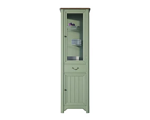 красивый Узкий шкаф-витрина "Olivia" арт GC2005 на заказ в Краснодаре