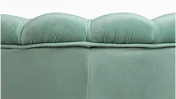 Низкое кресло ракушка Pearl Green на черных ножках в Краснодаре