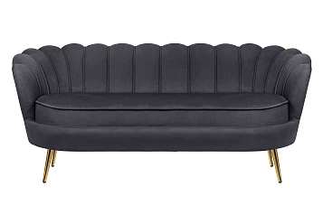 красивый Трехместный диван ракушка для гостиниц Pearl Triple Black в Краснодаре