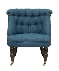 Низкое кресло каминное Aviana Indigo синий на заказ в интернет-магазине в Краснодаре