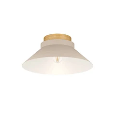 заказать 900736 Потолочный светильник MOHARRAS, 1X40W (E27), H160, ?400, дерево, коричневый / сталь, песочный в Краснодаре