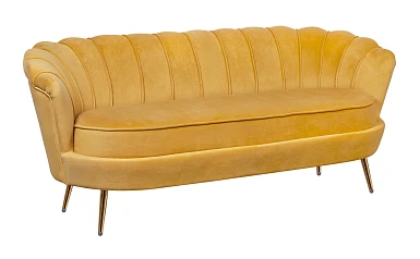 фото Дизайнерский диван Pearl Triple Yellow в интерьере в Краснодаре