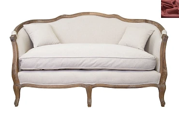 стильный Диван ампир Darcy 2 цвет красный на заказ в Краснодаре