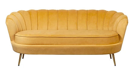 купить красивый Дизайнерский диван Pearl Triple Yellow в интернет-магазине в Краснодаре
