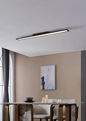 900822 Потолочный светильник  SALOBRENA 1, 38W (LED), 4000K, 4700lm, L1195, B100, H45, алюминий, черный / пластик, белый в интерьере в Краснодаре