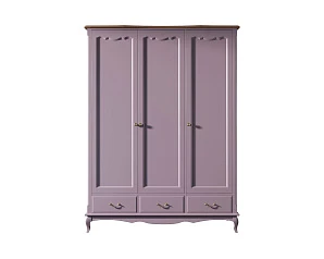 Шкаф Leontina Lavanda для одежды трехстворчатый с ящиками арт ST9327KR/3L в интерьере в Краснодаре