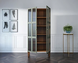 красивый Шкаф двухстворчатый "Andersen" с рифлеными стеклами арт AN12 в Краснодаре