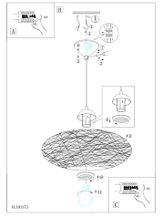93373 Подвесной потолочный светильник (люстра) CAMPILO в Краснодаре