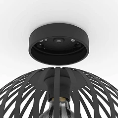 900792 Потолочный светильник MOGANO 3, 1X40W (E27), H180, ?280, сталь, черный в Краснодаре