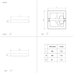 стильные 900184 Светодиод Настенно-потолочный светильник FUEVA 5,20,5W(LED), 285x285, 2400lm, 3000K, сталь, латунь в Краснодаре