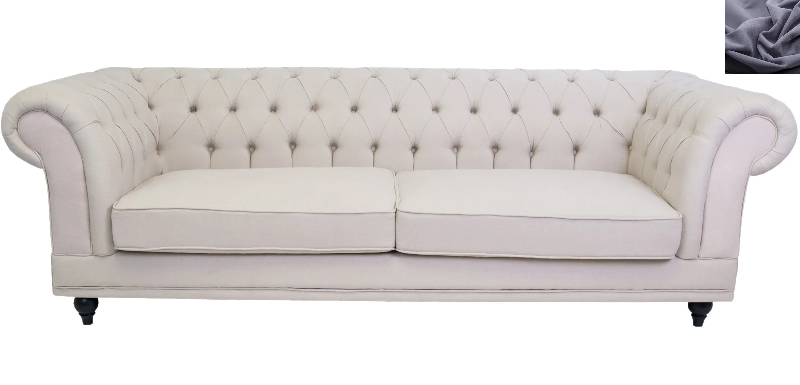 фото Диван мягкий арт-деко Neylan темно серый в интерьере в Краснодаре