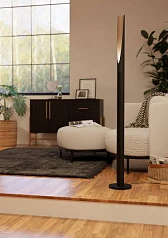 901735 Торшер с ножным выключателем BARBOTTO, 1X4,5W(GU10-LED), 345lm, H1365, сталь, дерево в Краснодаре