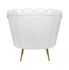 Низкое кресло ракушка Pearl цвет белый на заказ в Краснодаре