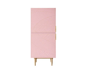 купить Вертикальный комод с двумя дверками "Line" LN05/GR1/pink в интернет-магазине в Краснодаре