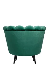 заказать Низкое кресло ракушка Pearl Green V2 на черных ножках в Краснодаре