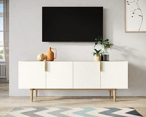 Комод под TV с четыремя дверками "Line" LN06/GR1/beige в Краснодаре