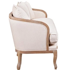 Диван ретро Nora бежевый на заказ в интернет-магазине в Краснодаре