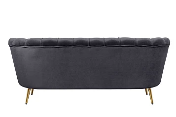 заказать стильные Трехместный диван ракушка Pearl Triple Black в Краснодаре