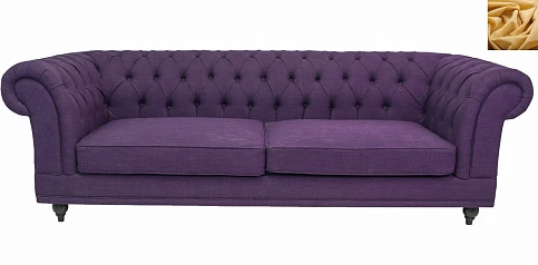 купить стильный Диван мягкий арт-деко Neylan Purple желтый в интернет-магазине в Краснодаре