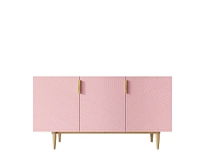 купить красивый Комод с тремя дверками "Line" LN02/GR1/pink в интернет-магазине в Краснодаре