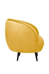 Мягкое кресло Small Benee Yellow на черных ножках в Краснодаре