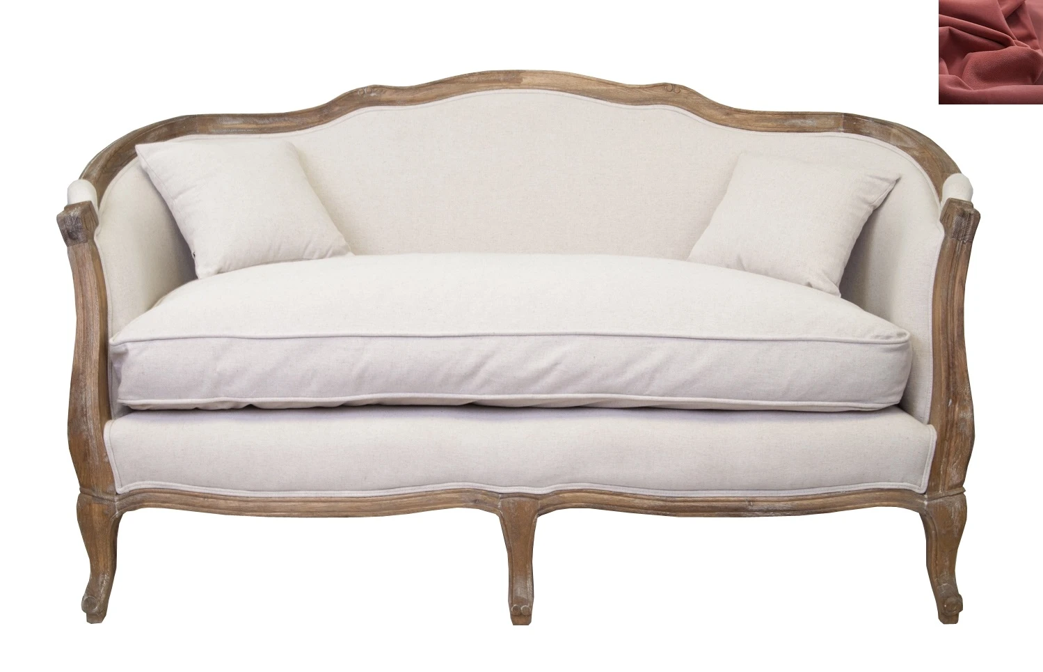 Диван ампир Darcy 2 цвет красный в интернет-магазине в Краснодаре