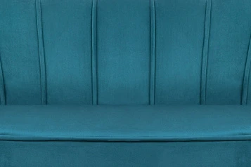 Диван для гостиниц Pearl Triple Marine Velvet на черных ножках в интернет-магазине в Краснодаре