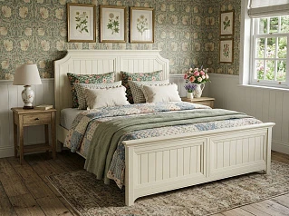 купить Бежевая кровать "Оливия (Olivia)" 180х200 арт GA3001/18C в интернет-магазине в Краснодаре