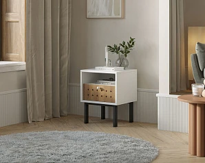купить Тумбочка с ящиком KOTO арт KT01 Белый в Краснодаре