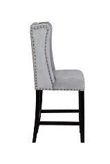 купить Дизайнерский полубарный стул Skipton Average Grey Velvet в Краснодаре