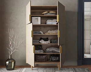 красивый Большой комод с шестью дверками "Line" R20/beige в интернет-магазине в Краснодаре