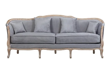 Прямой диван для гостиниц Darcy 3 серый в интернет-магазине в Краснодаре