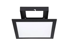 фото 900817 Потолочный светильник  SALOBRENA 1, 14W (LED), 4000K, 2000lm, L300, B300, H50, алюминий, сталь, черный / пластик, белый в интерьере в Краснодаре