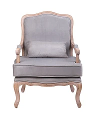 купить красивое Мягкое полукресло с подлокотниками Nitro Grey Velvet в Краснодаре